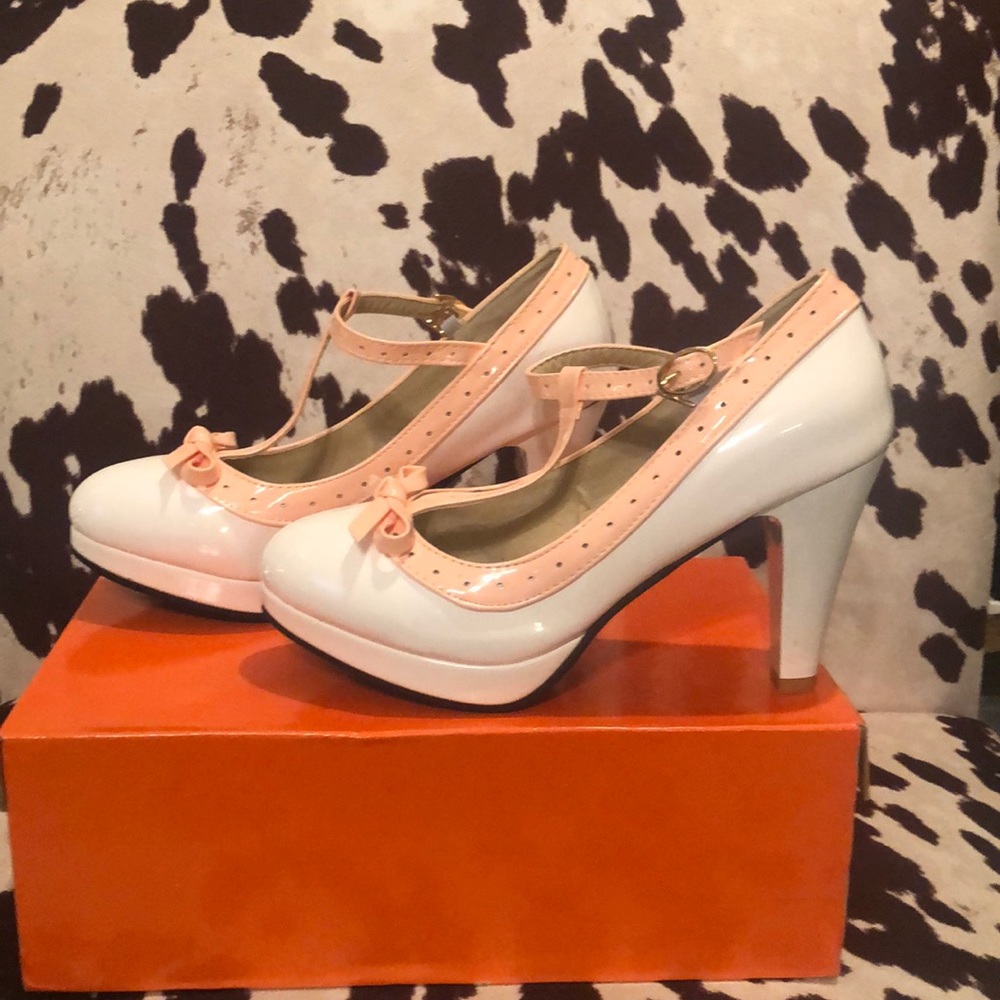 Baby doll Mary Jane platform heels  size 38